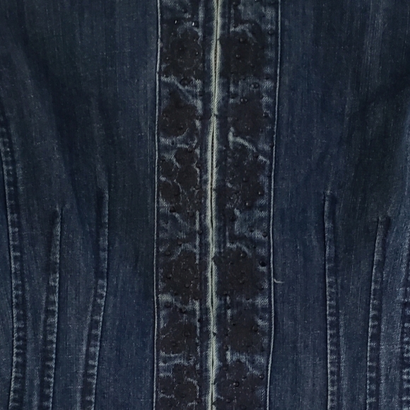 Baccini Zip Denim Jacket - Picture 2 of 5